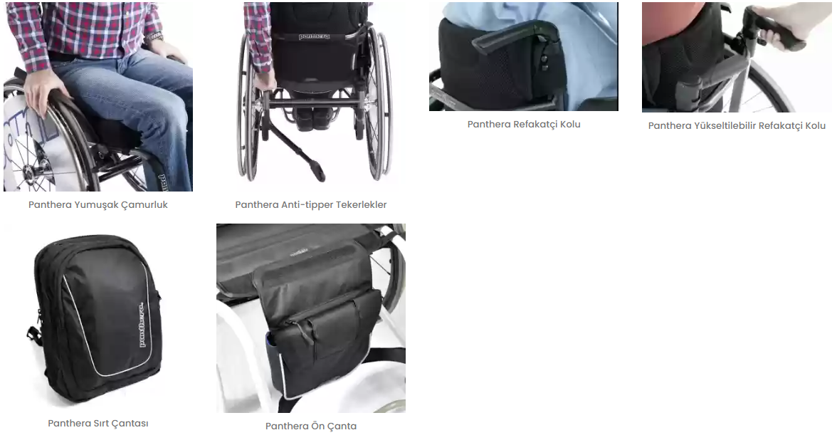 PANTHERA | U3 Aktif Tekerlekli Sandalye | Akülü Tekerlekli Sandalye | Tekerlekli Sandalye