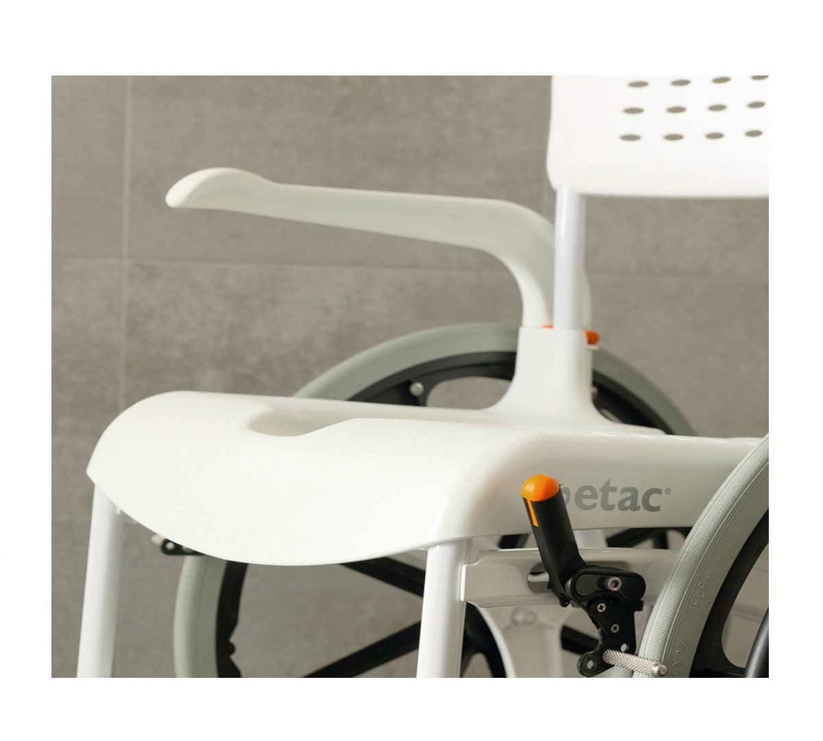 ETAC | CLEAN 24'' Banyo-Tuvalet Sandalyesi | Akülü Tekerlekli Sandalye | Tekerlekli Sandalye