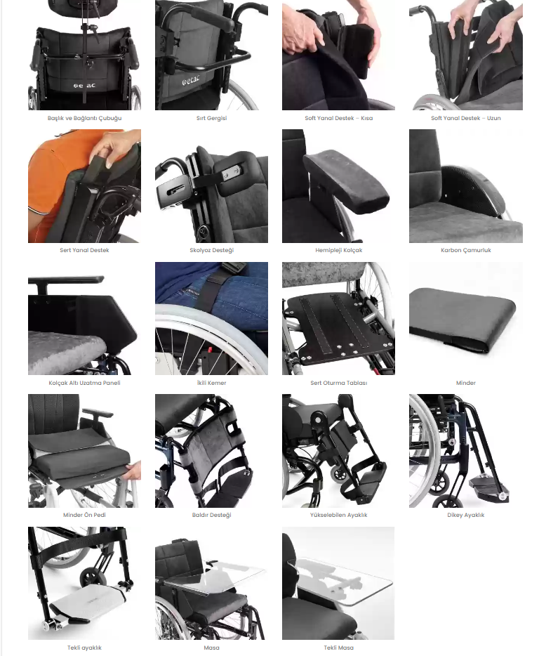 ETAC | CROSS5 Aktif Tekerlekli Sandalye | Akülü Tekerlekli Sandalye | Tekerlekli Sandalye