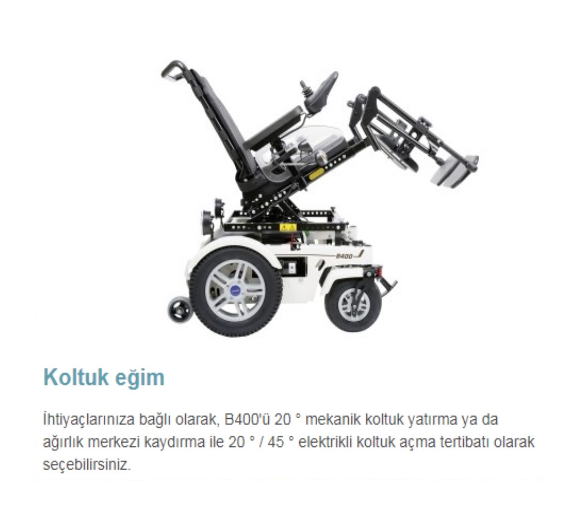 OTTOBOCK | B400 Akülü Tekerlekli Sandalye | Akülü Tekerlekli Sandalye | Tekerlekli Sandalye