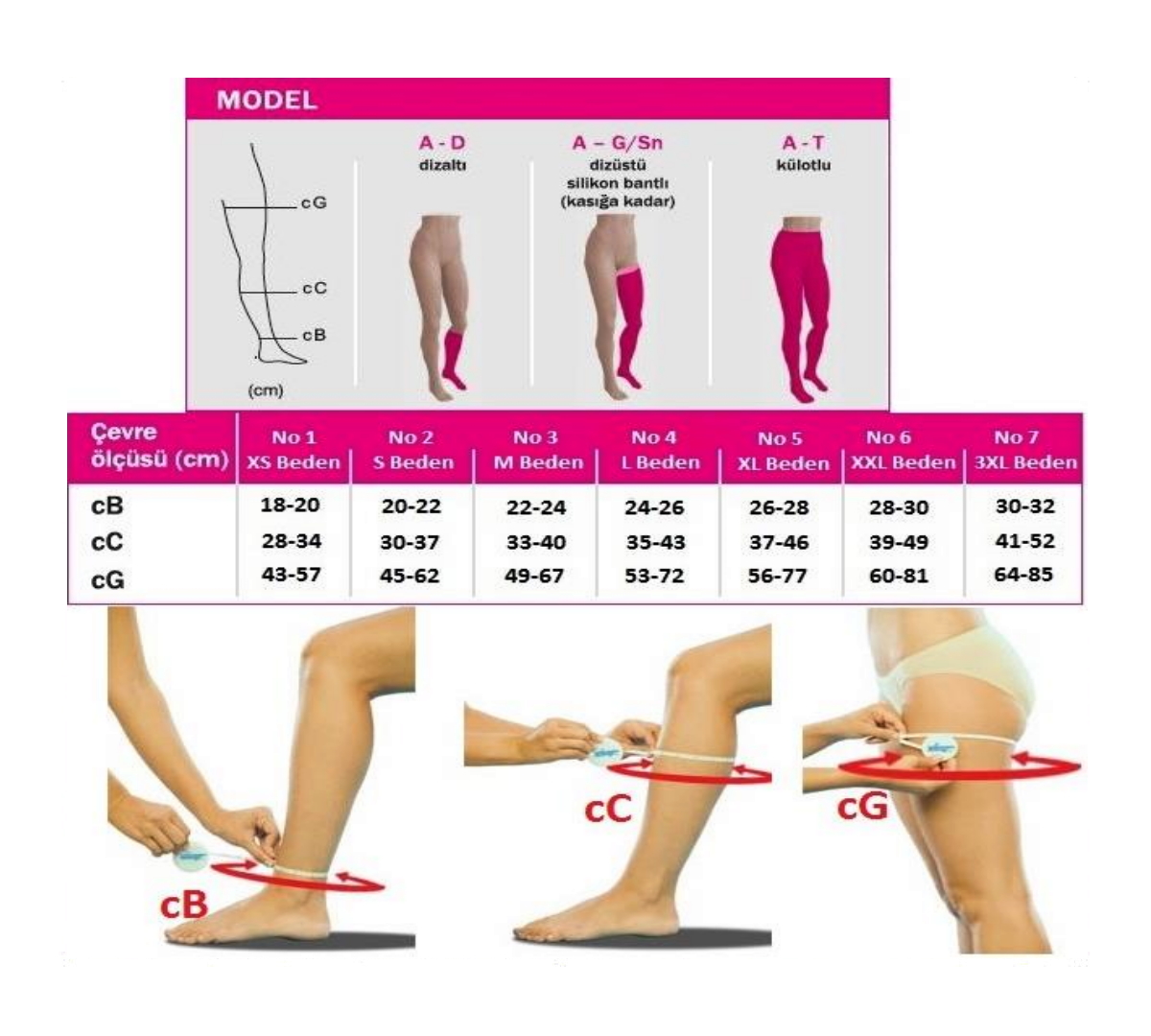 EK | Varis Çorabı Diz altı (Anti-Embolizm) | Akülü Tekerlekli Sandalye | Tekerlekli Sandalye