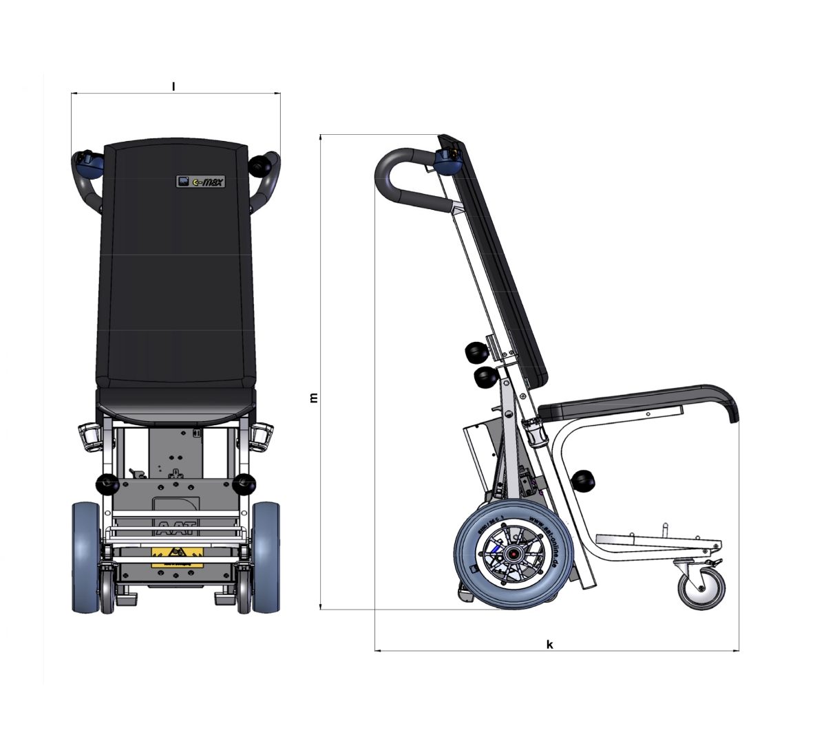 C-MAX | Merdiven İnme-Çıkma Cihazı (ÖN SİPARİŞ ZORUNLUDUR) | Akülü Tekerlekli Sandalye | Tekerlekli Sandalye