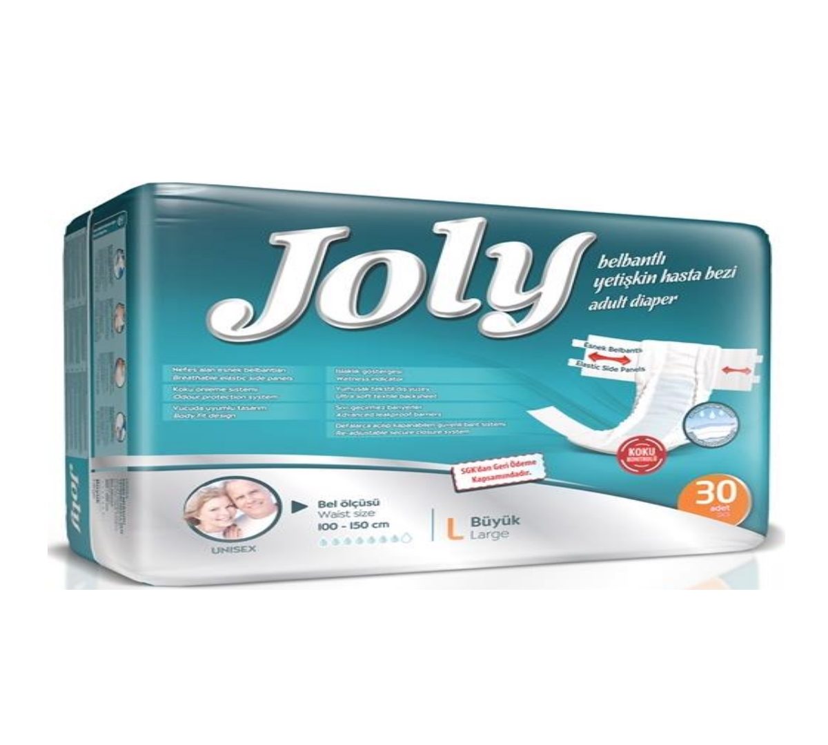 JOLY | YETİŞKİN Hasta Alt Bezi Bel Bantlı ( M-L-XL ) | Akülü Tekerlekli Sandalye | Tekerlekli Sandalye