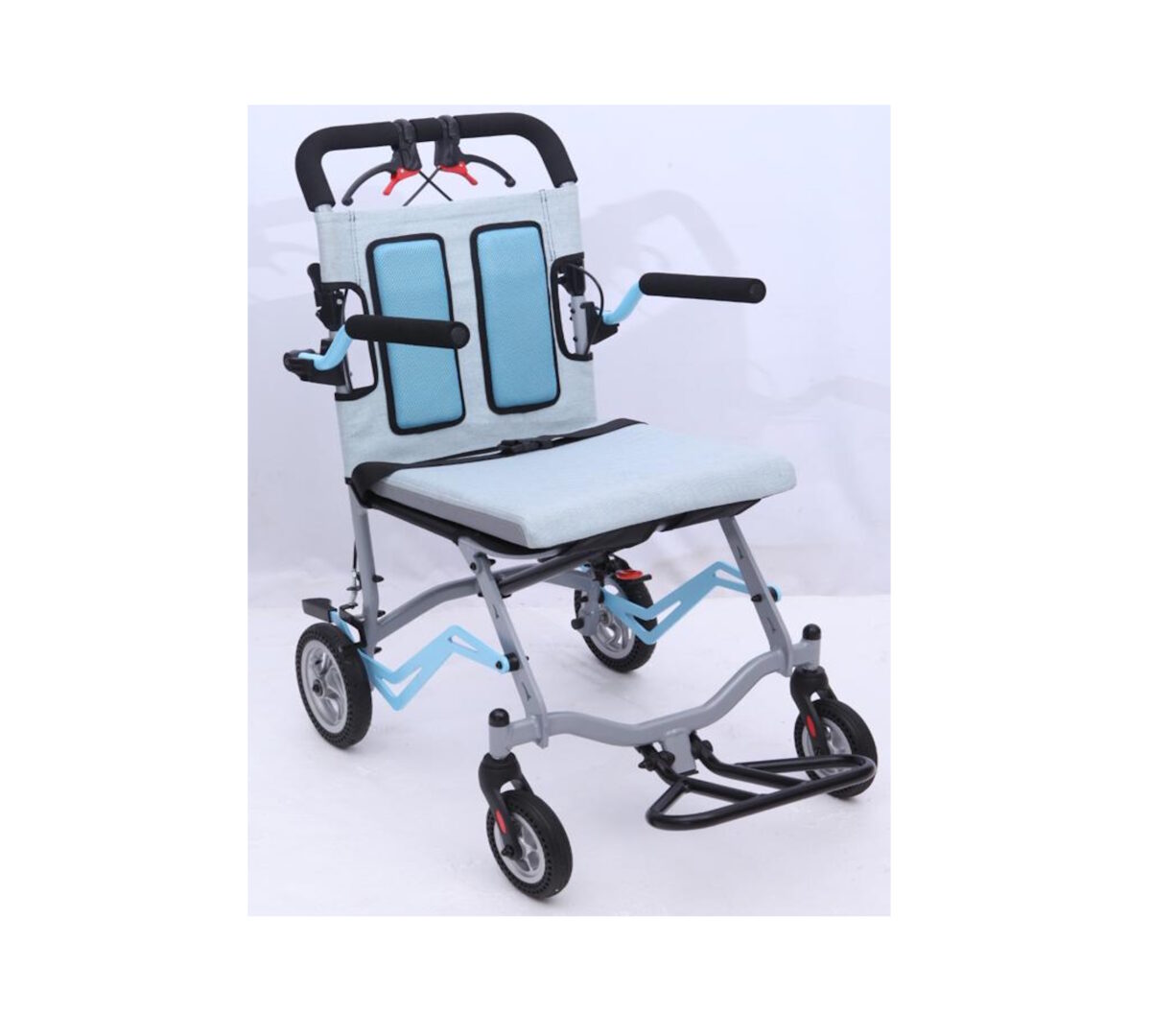 COMFORT PLUS | DY01409LJ Mavi Alüminyum Transfer Sandalyesi | Akülü Tekerlekli Sandalye | Tekerlekli Sandalye