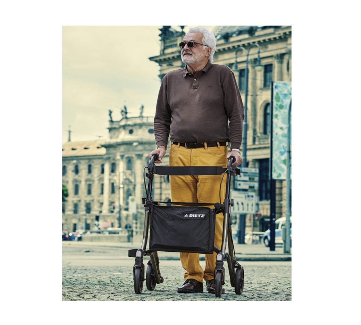 5 POYLİN | DIETZ TAiMA M-GT Hafif EVA Tekerlekli Rollatör | Akülü Tekerlekli Sandalye | Tekerlekli Sandalye